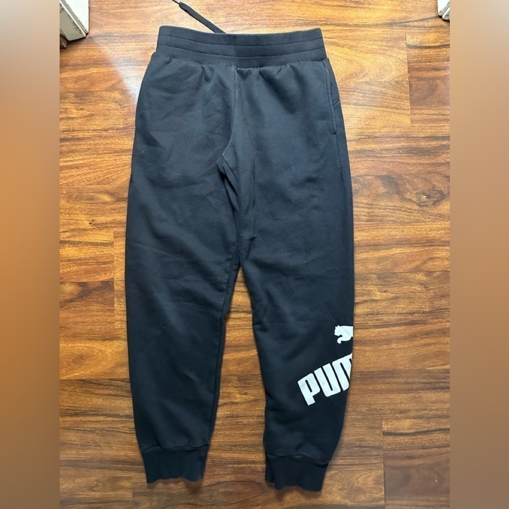 🖤 PUMA Logo Fleece Jogger Sweatpants | Size S | EUC - Picture 2 of 4